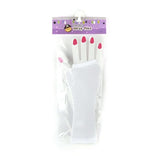 Party Glove(L) in packaging, featuring a mesh design and colorful fingertip accents perfect for themed parties.